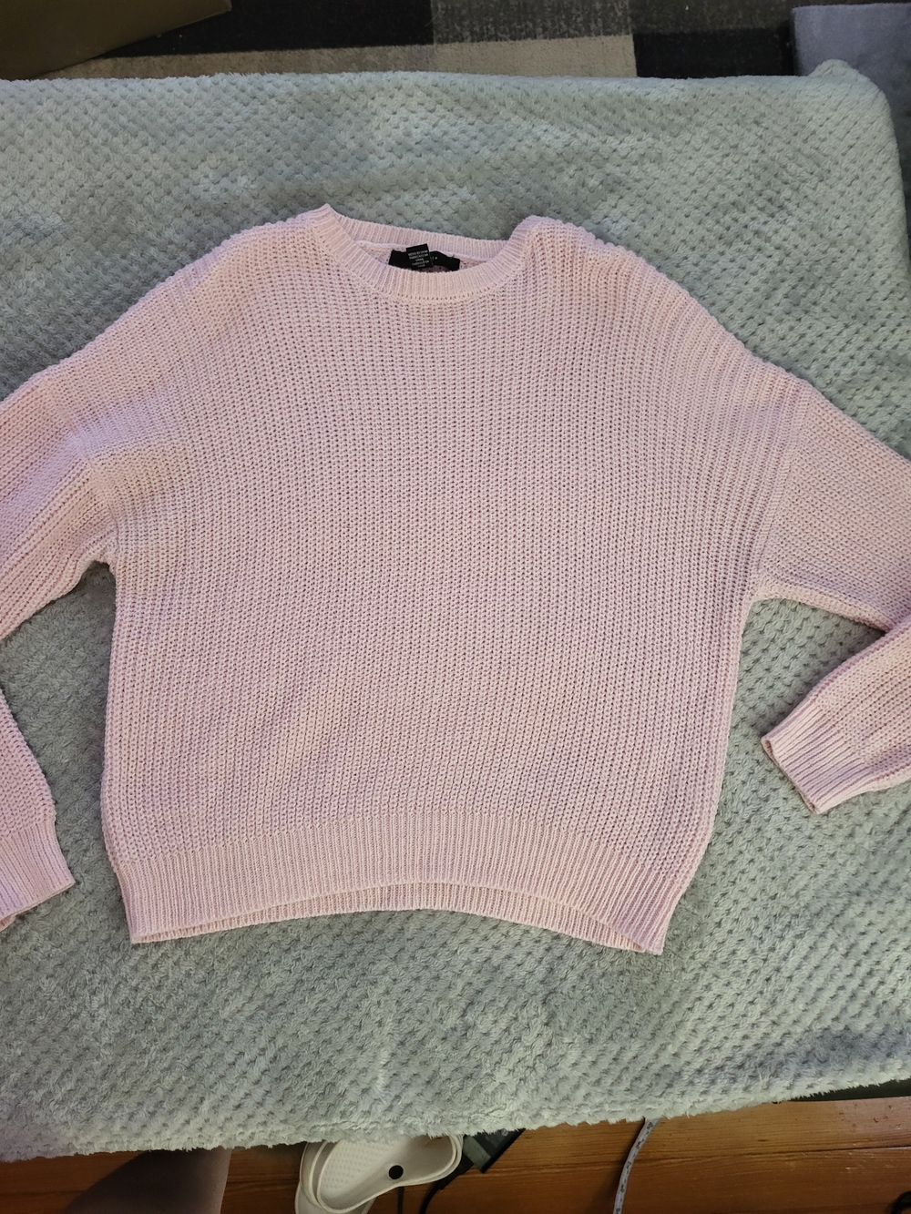 Forever 21 Knit Crewneck Sweater - Light Pink 1x
